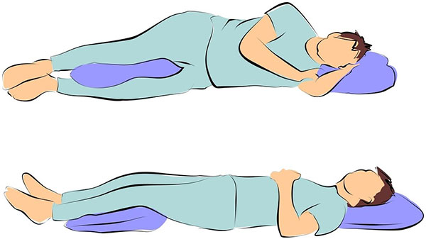 best sleep position for blood flow