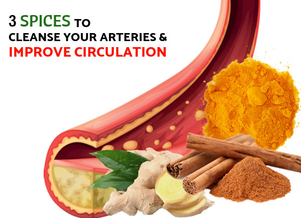 3 Spices Proven To Cleanse Your Arteries & Improve Circulation