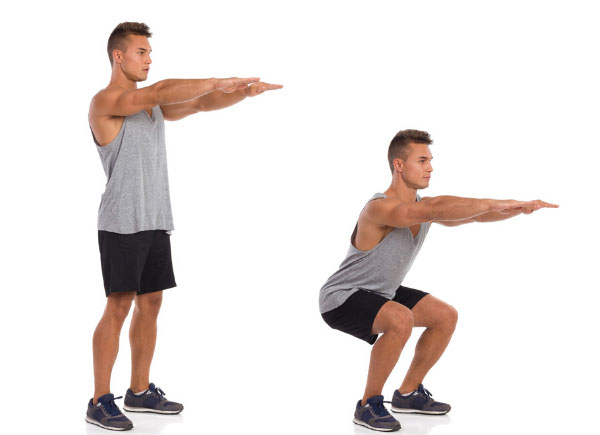 body weight squats