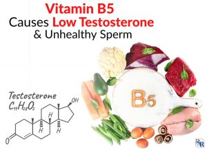 Vitamin B5 Causes Low Testosterone & Unhealthy Sperm